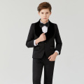 New Spring Infant Boys Suits Blazers Suits Clothes Vest Shirt Pants Wedding Formal Party Baby Kids Boy Black collar suits