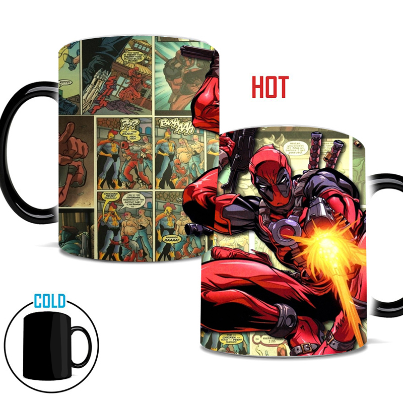 Deadpool Mug Color Changing Magic Mugs Cup Tea Coffee Mug Cup Best Gift for Your Friends