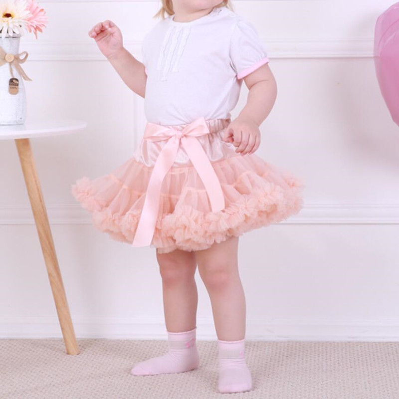 Classic Baby Girls Tutu Skirt Children Ballerina Pettiskirt Princess Tulle Tutu Skirts Kids Fluffy Miniskirt Party Dance Skirt