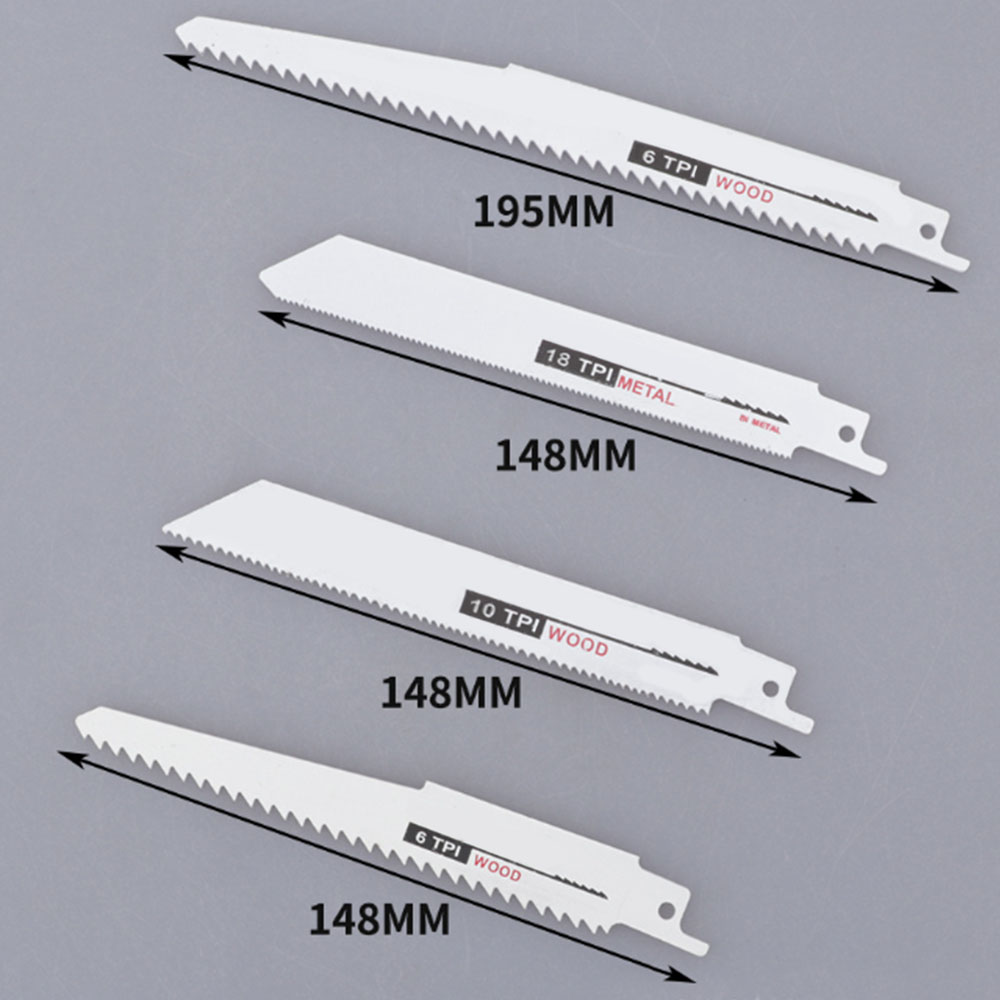 10pcs Reciprocating Saw Blade Multi Function Fast Cutting For Wood Fibreboard Metal Reciprocating Power Tools set