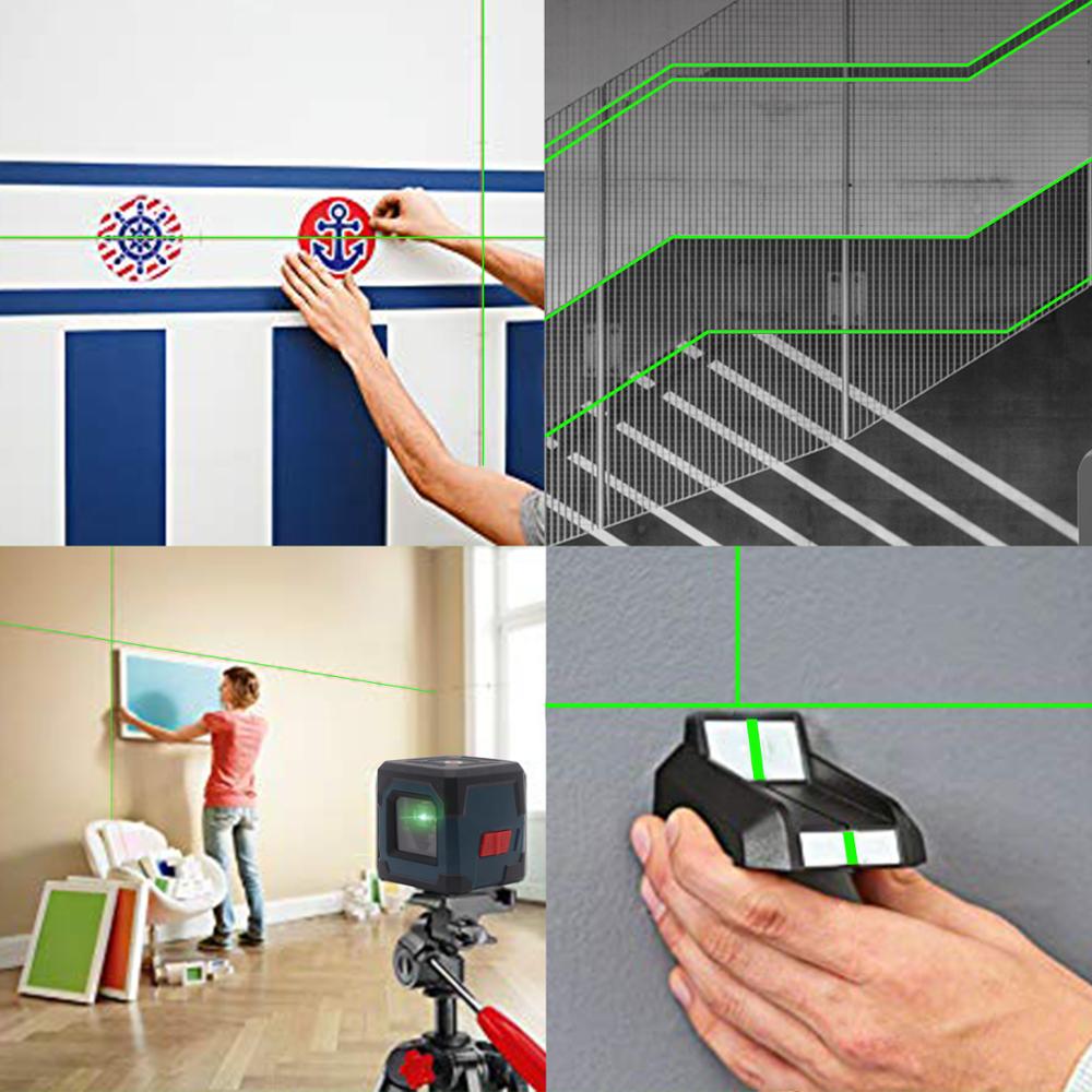 HANMATEK LV1G Laser Level green Cross Line Laser with Measuring Range 50ft, Self-Leveling Vertical and Horizontal Line