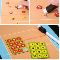 2-in-1 Foldable Volleyball Tactical Board Coaching Volleyball Tactic Board Magnetic Handball Tactics Game Training Board