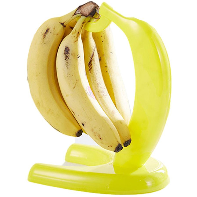 Yellow Banana Shape Displaying Banana Hanger Rack Fruit Fresh Keeping Living Room Storage Bananas Hook Holder #BL2