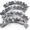 3D Modern Large Wall Art Rotary Gear Clock Mechanical Calendar Wheel Black