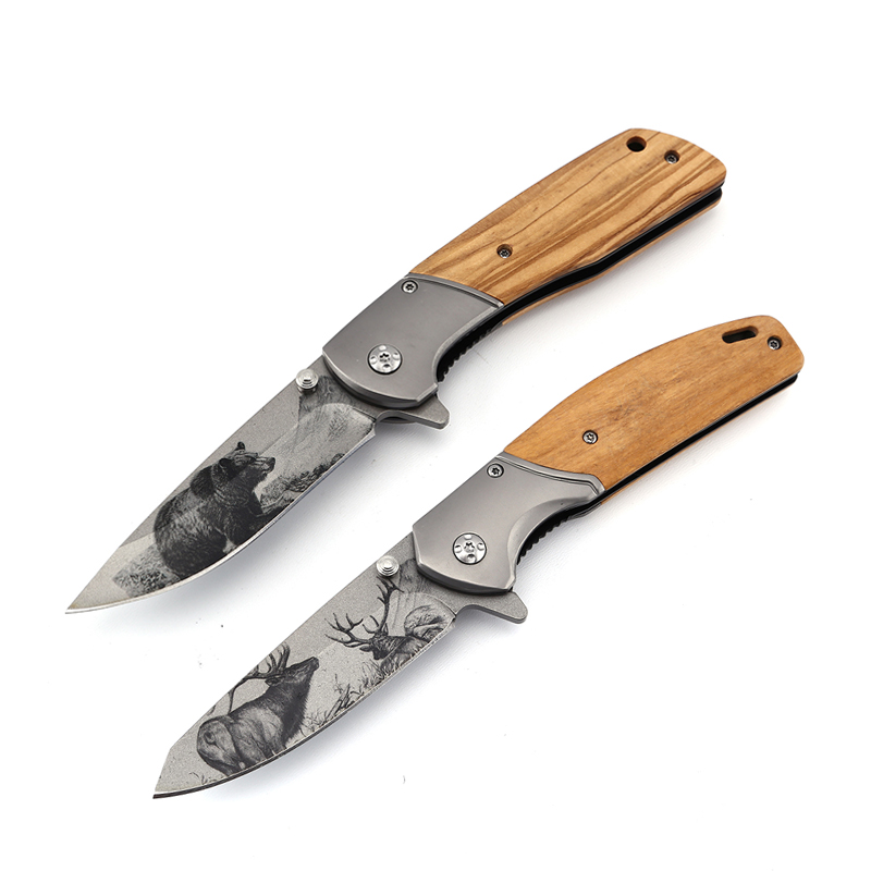 Premium Stainless Steel Olive Wood