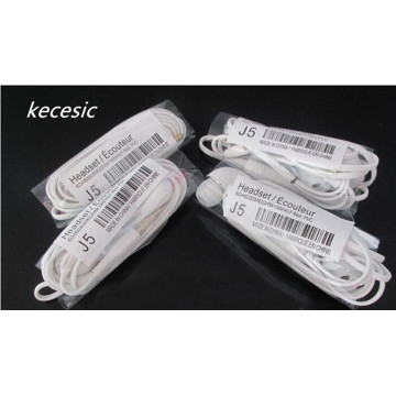 10pcs/lot kecesic AAAA J5 Headsets In-ear Earphones Headphones Hands-free with Mic For Samsung HTC Xiaomi Phones