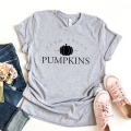 Farm Fresh Pumpkin Graphic Tees Women Halloween Funny Grunge T-shirt Streetwear Hipster Tshirt Festival Cotton Shirts Drop Ship