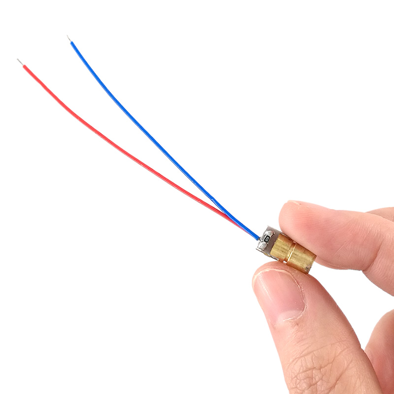 MCIGICM laser diode 10pcs 650nm 6mm 5V 5mW Adjustable Laser Dot Diode Module Red Copper Head 3v