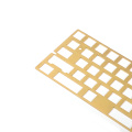 CNC 60% PVD Brass Plate Universal Positioning Board For GH60 60% Keyboard DIY Support ISO ANSI WKL