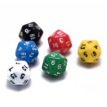 6Pcs Multi-Sided Dices Mixed Color Hot Selling Acrylic Ktv Fun Dice Board Game D20 Dices