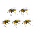 5pcs Lifelike Bee Animal Insect Lawn Figurine DIY Micro Landscape Ornamnet Patio Yard Decor Kids Toy