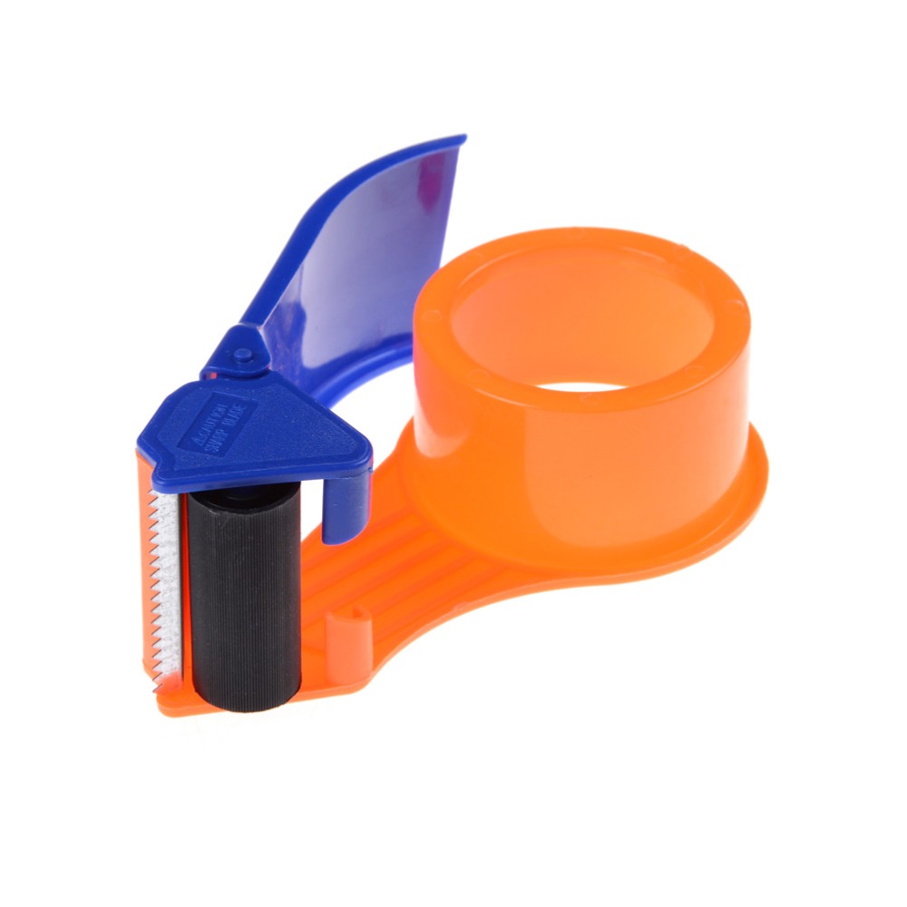 Simple &Practical Sealing Packaging Parcel Plastic Roller 2" Width Tape Cutter Dispenser
