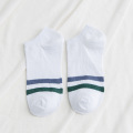 Cotton Socks Boat Woman Casual Wide Stripes Socks Foot Cover Lady Fashion Short Ankle Socks Girls Low Hosiery Summer Wholesale