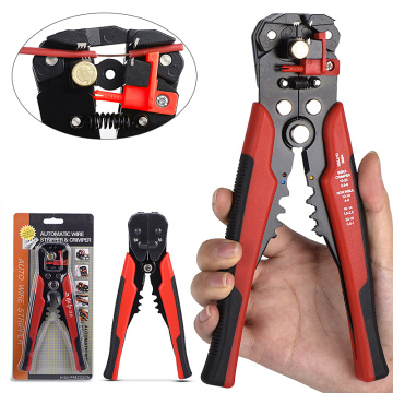 Automatic Wire Cutters Crimping Hand Tools Clamper Multifuntion Stripping Cutter Electronics Crimper Pliers Terminal 0.2-6mm2