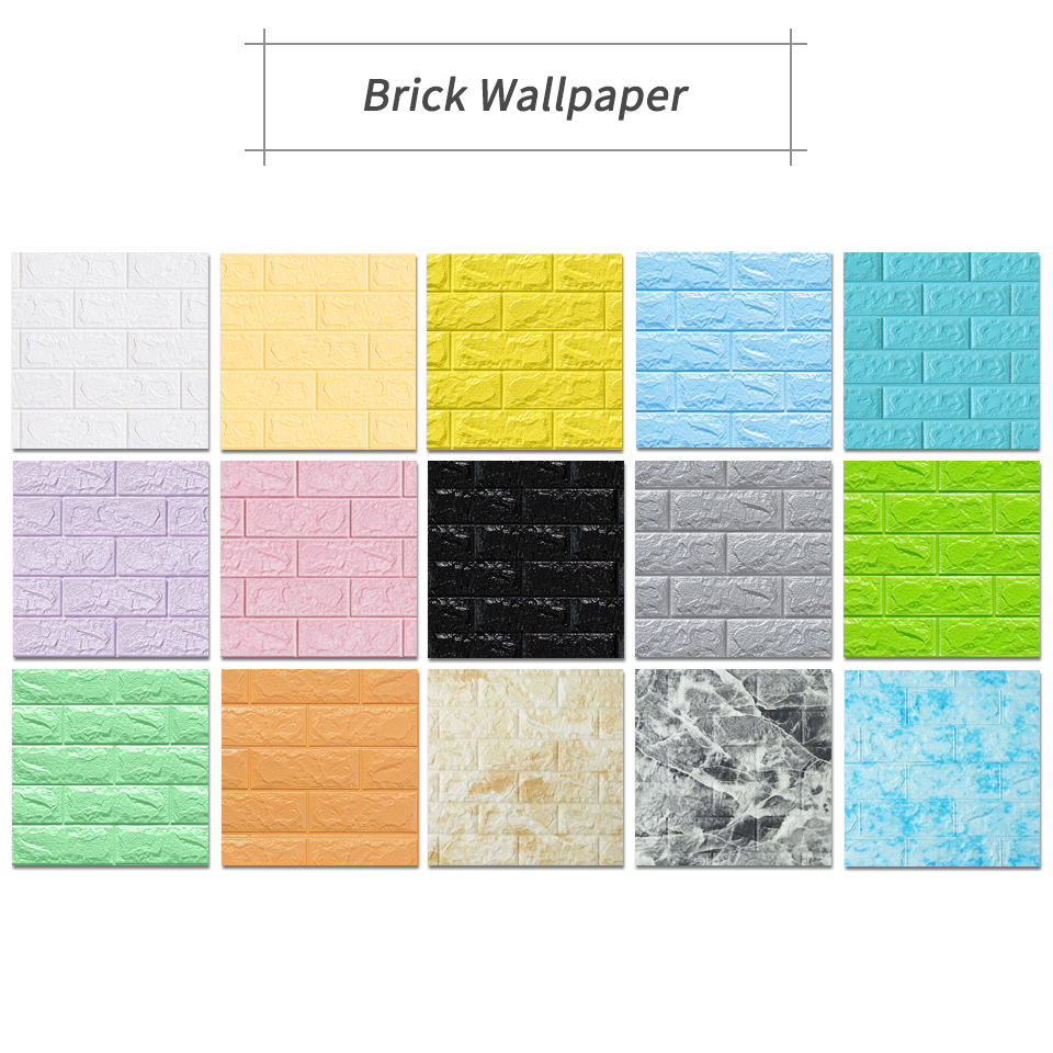 3D Wallpaper DIY Waterproof Wall Stickers Marble Sticker 70cm*77cm 3d wall panels for living room 3D Brick Stone Wall Papers