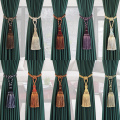 BELAVENIR 2Pcs Home Decoration Polyester Tassel Tiebacks Curtain Holder Handmade Tassel Curtain Rope Holdback WIndow Drape