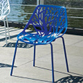 Contemporary Cut-Out Tree Design Plastic Dining Chairs