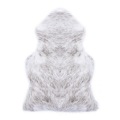 Soft Chair Cover Plain Skin Fur Soft Sheepskin Warm Hairy Carpet Seat Pad Plain Fluffy Rugs Washable Bedroom Faux Mat Home