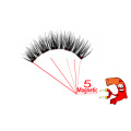 MB3K 5 magnetic eyelashes natural with 3D magnet handmade 8PCS magnetic lashes Tweezer Set Mink eye lashes faux cils magnetiqu