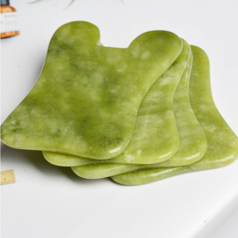 Dropshipping 100% Natural Jade Massage Roller Guasha Board SPA Scraper Jade Facial Anti-wrinkle Treatment Body Health Care Tools