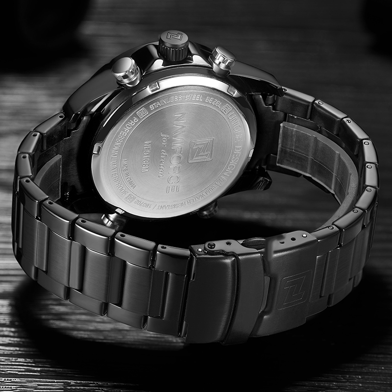 Top Luxury Brand NAVIFORCE Men Military Sport Watch Men Stainless Quartz Watches LED Digital Analog Male Clock Relogio Masculino