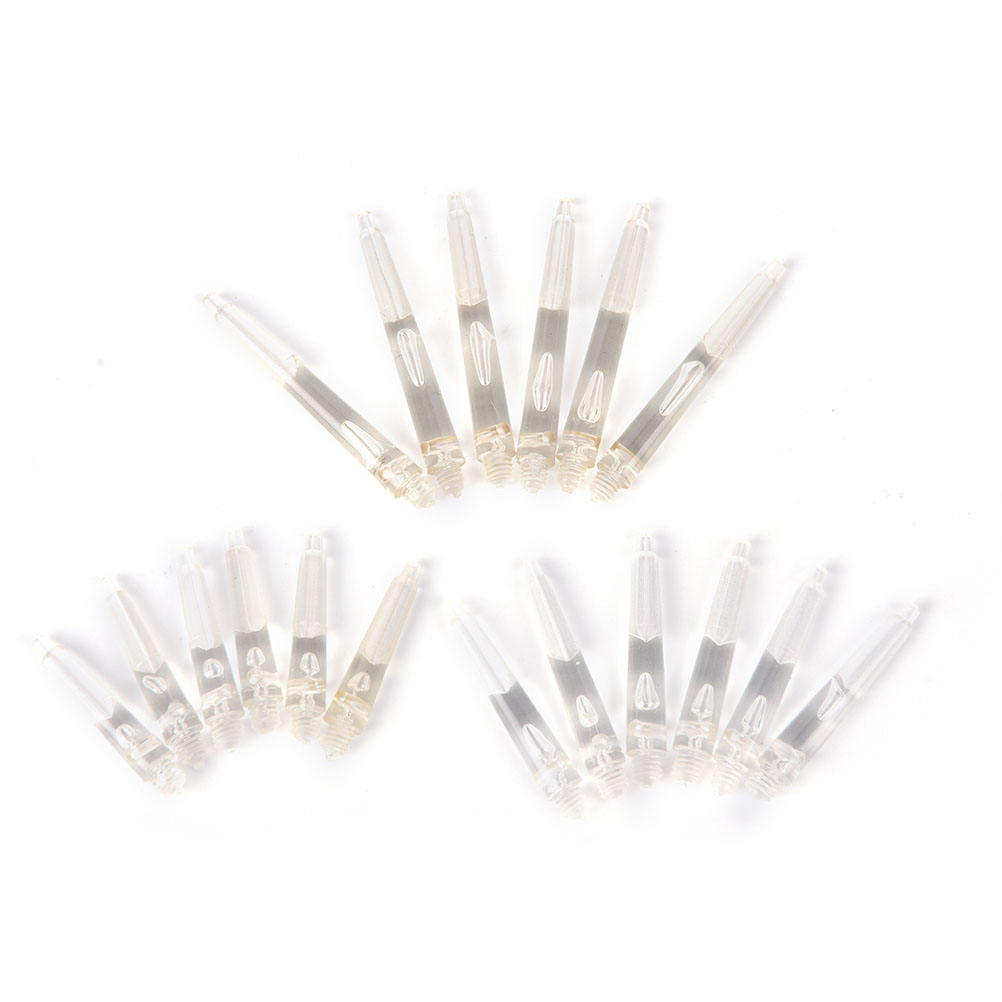 30 PCS 27/35/45mm Transparent Crystal Color Nylon Materials Dart Shafts Dart Accessory