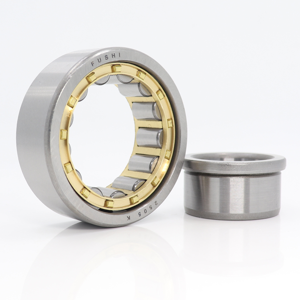 NJ2205EM 25*52*18 mm Cylindrical Roller Bearings Single Row Machined Brass Cage NJ2205 2505K For Motorcycles IJ Planet 5 Sport