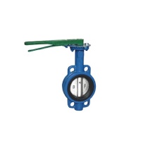 Worm gear wafer butterfly valve butterfly valve