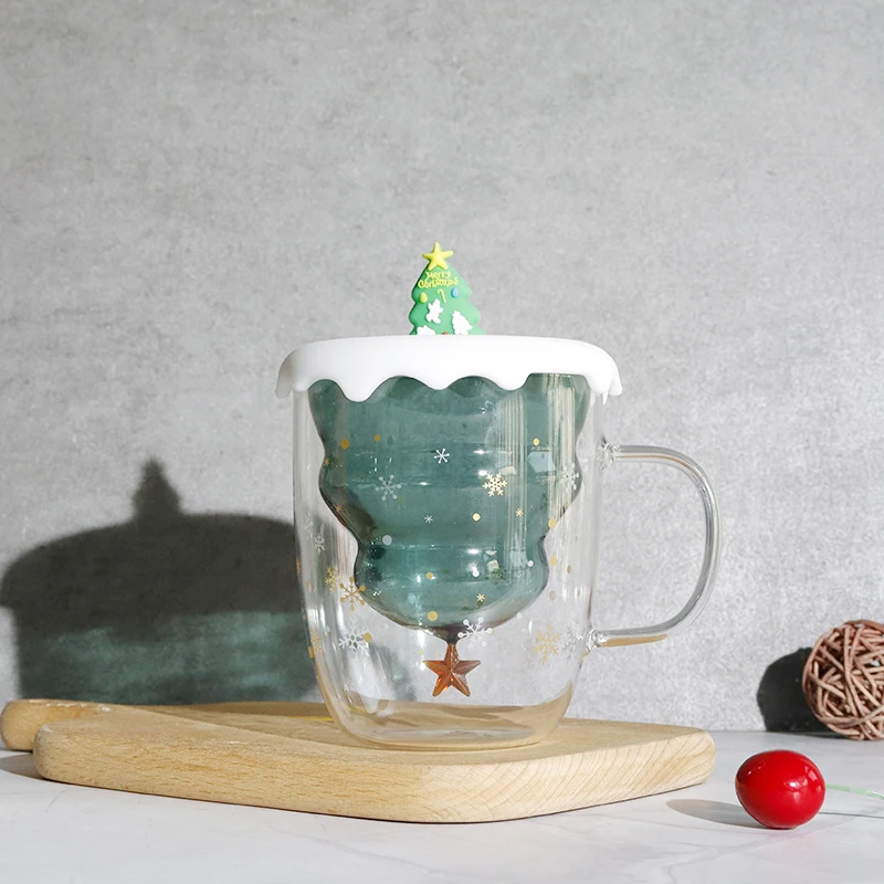 Christmas Tree Glass Mug