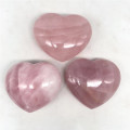 natural crystal stone rose quartz love heart Shaped Stone healing crystal gemston 60-80mm