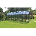 Aluminum frame greenhouse with pc roof glass garden