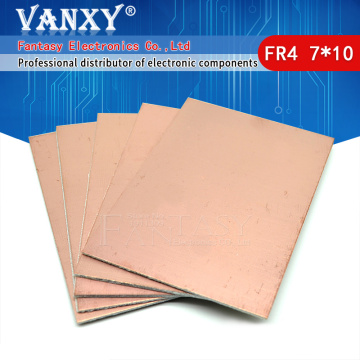 5pcs FR4 PCB 7x10cm 7*10 Single Side Copper Clad plate DIY PCB Kit Laminate Circuit Board