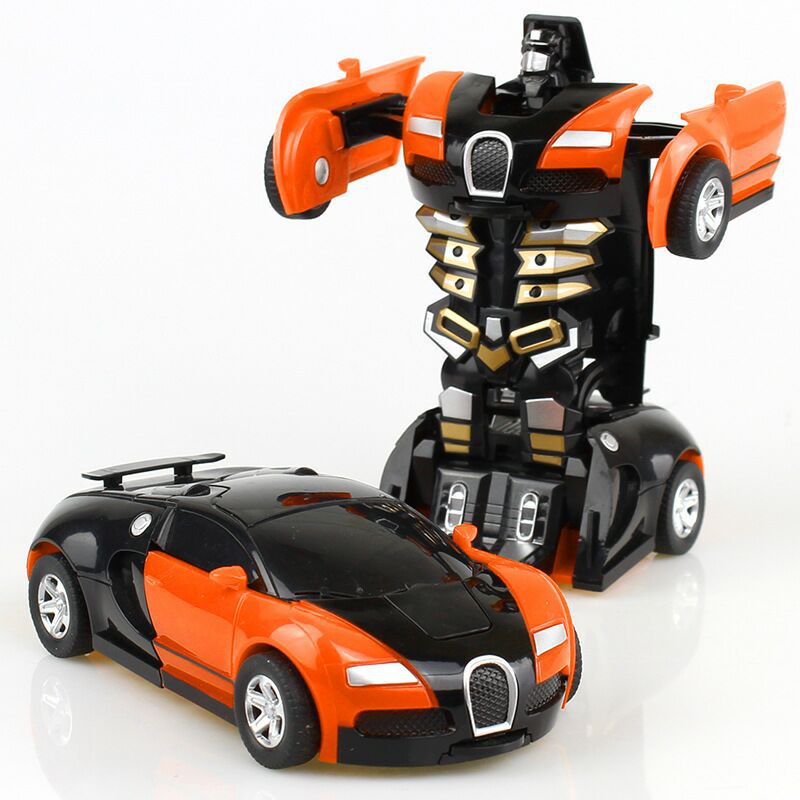 New Arrival One-key Deformation Car Toys Automatic Transform Robot Plastic Model Car Funny Toys For Boys Amazing Gifts Kid Toy