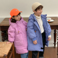 2020 New Winter Down Jacket for Girls and Boys Mid-Length Waterproof Hooded Warm Snowsuit Children's Clothing