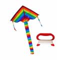 Large Colorful Rainbow Kite Long Tail Nylon Outdoor 30m Surf Kids Toys Flying Kid With Kite Kites Outdoor Line For Children I3E5