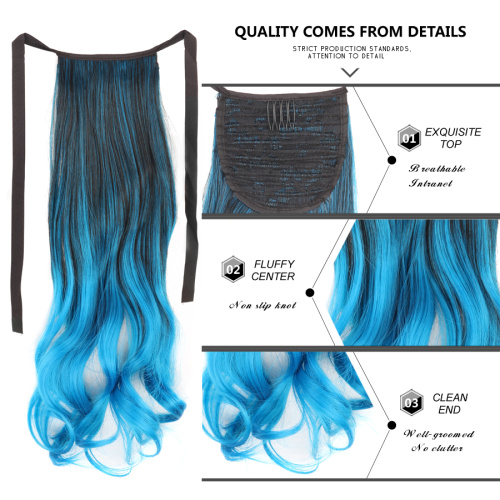 Loose Wave Ombre Synthetic Hair Ponytail Clip-In Hairpiece Supplier, Supply Various Loose Wave Ombre Synthetic Hair Ponytail Clip-In Hairpiece of High Quality