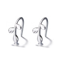 1 Pair Women New Fashion Fresh Olive Leaf Olive Branch Ear Clip Earrings Jewelry