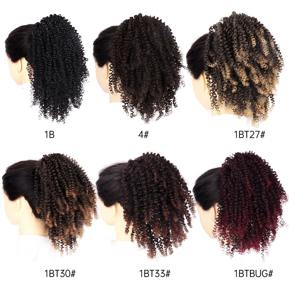 Drawstring Kinky Curly Ponytail 9 8