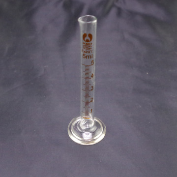 5ml graduated cylinder measuring lab glass each bid for 1pc