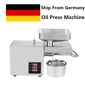 Temperature Control Hot Cold Oil Press Machine Commercial Oil Expeller Extractor Stainless Steel Peanut Flaxseed Nut Oil Maker