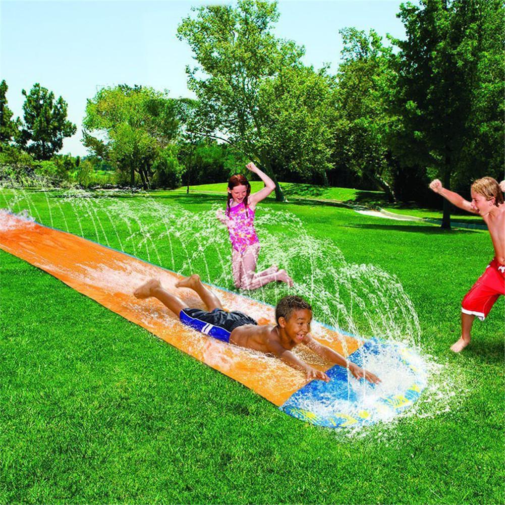 2020 Double Surf Water Slide PVC Inflatable Lawn Water Slides Pools For Kids Backyard Outdoor Water Games Toy Toboggan Aquatique