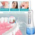 h2ofloss Oral Irrigator 5 Modes 300ml USB Rechargeable Portable Dental Water Floss Irrigator Dental Teeth Cleaner+5 Jet Tip&Bag