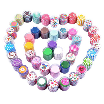 100Pcs Cupcake Printing Muffin Cases Paper Cups Cake Cupcake Liner Baking Mold Paper Cake Party Tray Cake Decorating Tool