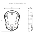 Motorcycle Side Bracket Seat Cover Modified Side Support Pad Anti-skid Base For VOGE 500R/500DS/650DS