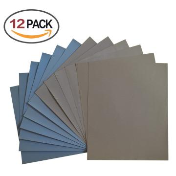 BHTS-Grit 1500 2000 2500 3000 5000 7000 High Precision Polishing Sanding Wet/dry Abrasive Sandpaper Sheets - Germany, Pack of