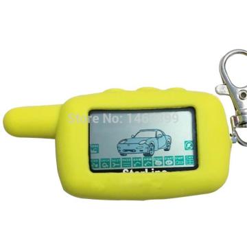 A9 2-way LCD Remote Control Keychain + Key Case For Russian Two Way Car Alarm System Starline Twage A9 A8 Key Chain Fob