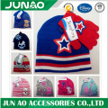 Cool printing hats gloves for kids