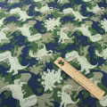 Printed Camouflage Dinosaur 100% Cotton Fabric For Kids,DIY Bedding Textile Fabric,Sewing Quilting Fat Quarters For Baby&Child