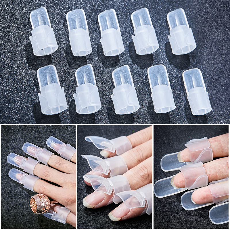 White Nail Protector Cover Nail Manicure Tools for Finger Cover Nail Polish Shield Protector Nail Polish Varnish Protector