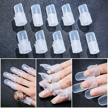 White Nail Protector Cover Nail Manicure Tools for Finger Cover Nail Polish Shield Protector Nail Polish Varnish Protector